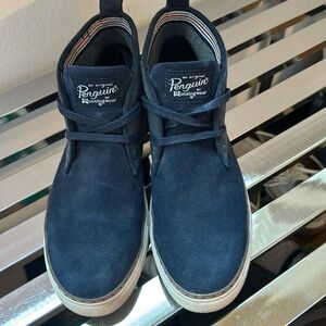 Penguin Suede Hi-top Sneaker Chukka Boots Men's size 10 2-tone Blue